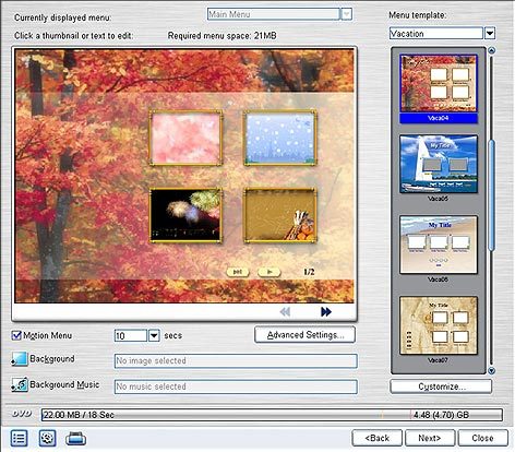 Ulead DVD MovieFactory Screenshot